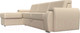 Миниатюра изображения товара Диван угловой Лига Диванов Лига-025 левый / 119253L (экокожа бежевый)