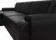 Миниатюра изображения товара Диван угловой Лига Диванов Лига-025 левый / 119256L (экокожа черный)