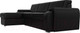 Миниатюра изображения товара Диван угловой Лига Диванов Лига-025 левый / 119256L (экокожа черный)