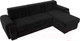 Миниатюра изображения товара Диван угловой Лига Диванов Лига-025 правый / 119241 (велюр черный)