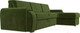Миниатюра изображения товара Диван угловой Лига Диванов Лига-025 правый / 119245 (микровельвет зеленый)