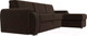 Миниатюра изображения товара Диван угловой Лига Диванов Лига-025 правый / 119247 (микровельвет коричневый)