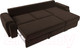 Миниатюра изображения товара Диван угловой Лига Диванов Лига-025 правый / 119247 (микровельвет коричневый)