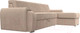 Миниатюра изображения товара Диван угловой Лига Диванов Лига-025 правый / 119234 (велюр бежевый)