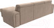 Миниатюра изображения товара Диван угловой Лига Диванов Лига-025 правый / 119234 (велюр бежевый)