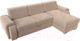 Миниатюра изображения товара Диван угловой Лига Диванов Лига-025 правый / 119234 (велюр бежевый)