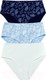 Миниатюра изображения товара Комплект женских трусов Mark Formelle 412075-3 (р.102, россыпь листиков на голубом)