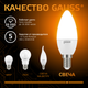 Миниатюра изображения товара Лампа Gauss Свеча 9.5W 890lm 3000К E14 / 103101110