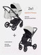 Миниатюра изображения товара Детская универсальная коляска MOWbaby Opus 2 в 1 (05 Light grey)