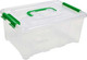 Миниатюра изображения товара Ящик для хранения deVente 9058216 (4л, прозрачный/зеленый)