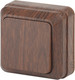 Миниатюра изображения товара Выключатель INTRO Quadro 2-101-10  / Б0053737 (венге)