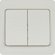 Миниатюра изображения товара Выключатель INTRO Style 7-104-01 / Б0060617 (белый)