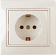Миниатюра изображения товара Розетка INTRO Plano 1-202-02 / Б0053876 (слоновая кость)