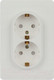 Миниатюра изображения товара Розетка INTRO Style 7-208-01 / Б0060625 (белый)
