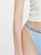 Миниатюра изображения товара Комплект женских трусов Mark Formelle 412586-3 (р.90, полоска на голубом)