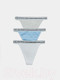Миниатюра изображения товара Комплект женских трусов Mark Formelle 412586-3 (р.106, полоска на голубом)