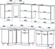Миниатюра изображения товара Кухонный гарнитур Interline Мила Gloss 50-12x27 (белый/белый/травертин серый)