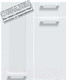Миниатюра изображения товара Кухонный гарнитур Интерлиния Мила Gloss 60-12x26 (белый/серый/травертин серый)