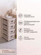 Миниатюра изображения товара Комод пластиковый Econova Deluxe / 43327693470  (светло-бежевый)