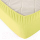 Миниатюра изображения товара Простыня Alleri Трикотажная на резинке 70x200x20см (лимонный)