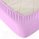 Миниатюра изображения товара Простыня Alleri Трикотажная на резинке 140x200x20см (сиреневый)