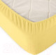 Миниатюра изображения товара Простыня Alleri Трикотажная на резинке 140x200x20см (горчичный)