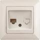Миниатюра изображения товара Розетка INTRO Solo 4-303-02 RJ45 / Б0043383 (слоновая кость)