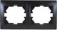 Миниатюра изображения товара Рамка для выключателей и розеток INTRO Plano 1-502-05 / Б0044579 (антрацит)