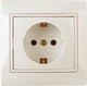 Миниатюра изображения товара Розетка INTRO Plano 1-206-02 / Б0053924 (слоновая кость)
