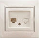 Миниатюра изображения товара Розетка INTRO Plano 1-303-02 / Б0027622 (слоновая кость)