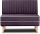 Миниатюра изображения товара Диван Brioli Рони П двухместный 1м  (V7/фиолетовый)