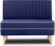 Миниатюра изображения товара Диван Brioli Рони П двухместный 1м (V11/темно-синий)