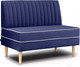 Миниатюра изображения товара Диван Brioli Рони П двухместный 1м (V11/темно-синий)