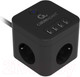 Миниатюра изображения товара Сетевой фильтр Cablexpert CUBE-3-U4-B-1.5