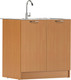 Миниатюра изображения товара Шкаф под мойку Домино D6080BU (60x80,бук)