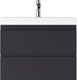 Миниатюра изображения товара Тумба под умывальник Домино Classica 70 Graffo В2 (графит матовый)