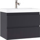 Миниатюра изображения товара Тумба под умывальник Домино Classica 70 Graffo В2 (графит матовый)