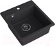Миниатюра изображения товара Мойка кухонная GranFest Quarz GF-UR-245 (черный)