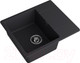 Миниатюра изображения товара Мойка кухонная GranFest Quarz GF-UR-258L (черный)