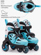 Миниатюра изображения товара Роликовые коньки Amarobaby Blow / AB23-35BL/092011-25 (р.25-28, черный/синий/серый)