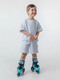 Миниатюра изображения товара Роликовые коньки Amarobaby Blow / AB23-35BL/092011-25 (р.25-28, черный/синий/серый)
