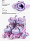 Миниатюра изображения товара Роликовые коньки Amarobaby Glide / AB23-35TN/2206-33 (р.33-36, фиолетовый/розовый)