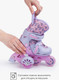 Миниатюра изображения товара Роликовые коньки Amarobaby Glide / AB23-35TN/2206-33 (р.33-36, фиолетовый/розовый)