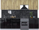 Миниатюра изображения товара Кухонный гарнитур Interline Мила Пластик 2.7 А (дуб эпоксид/черный/кастилло темный)