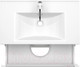 Миниатюра изображения товара Тумба под умывальник ЗОВ Дион 100 / D100LHO0M9003GKV5-LDSPW (белый глянцевый/дуб)