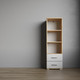Миниатюра изображения товара Стеллаж НК Мебель Fun СТ-1.130 / 71339807 (дуб вотан/белый)