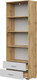 Миниатюра изображения товара Стеллаж НК Мебель Fun СТ-4.180 / 71339810 (дуб вотан/белый)