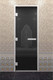 Миниатюра изображения товара Стеклянная дверь для бани/сауны Doorwood Хамам без нижнего порога 71x200 / DW03518 (левая, графит)