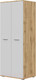 Миниатюра изображения товара Шкаф НК Мебель Fun ШК-80 / 71339820 (дуб вотан/белый)