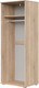 Миниатюра изображения товара Шкаф НК Мебель Fun ШК-80 / 71339819 (дуб сонома/белый)